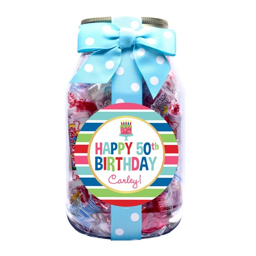 Mixup\'s Assorted Wrapped Candies Plastic Quart Jar | Quart Jar